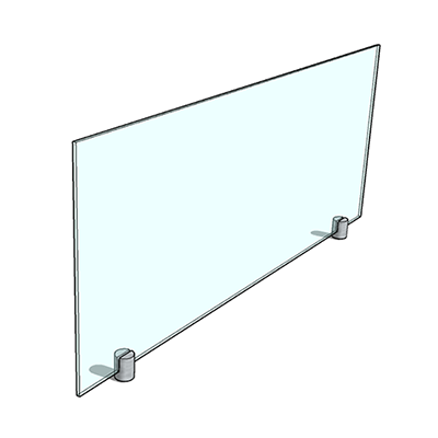 Flat glass protection screen