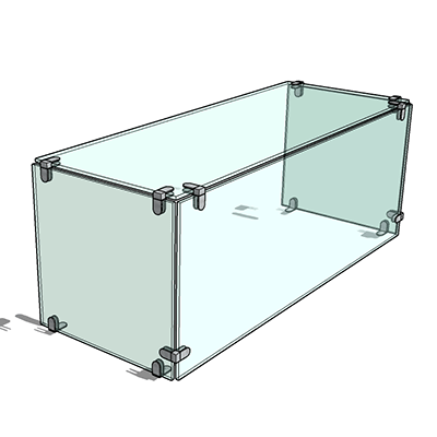 modular glass cabinet