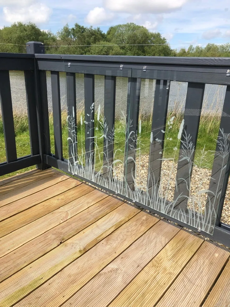 ClearView Glass Decking Screen