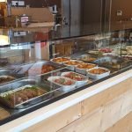 Food in glass display