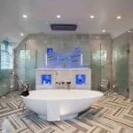 etched glass shower screens